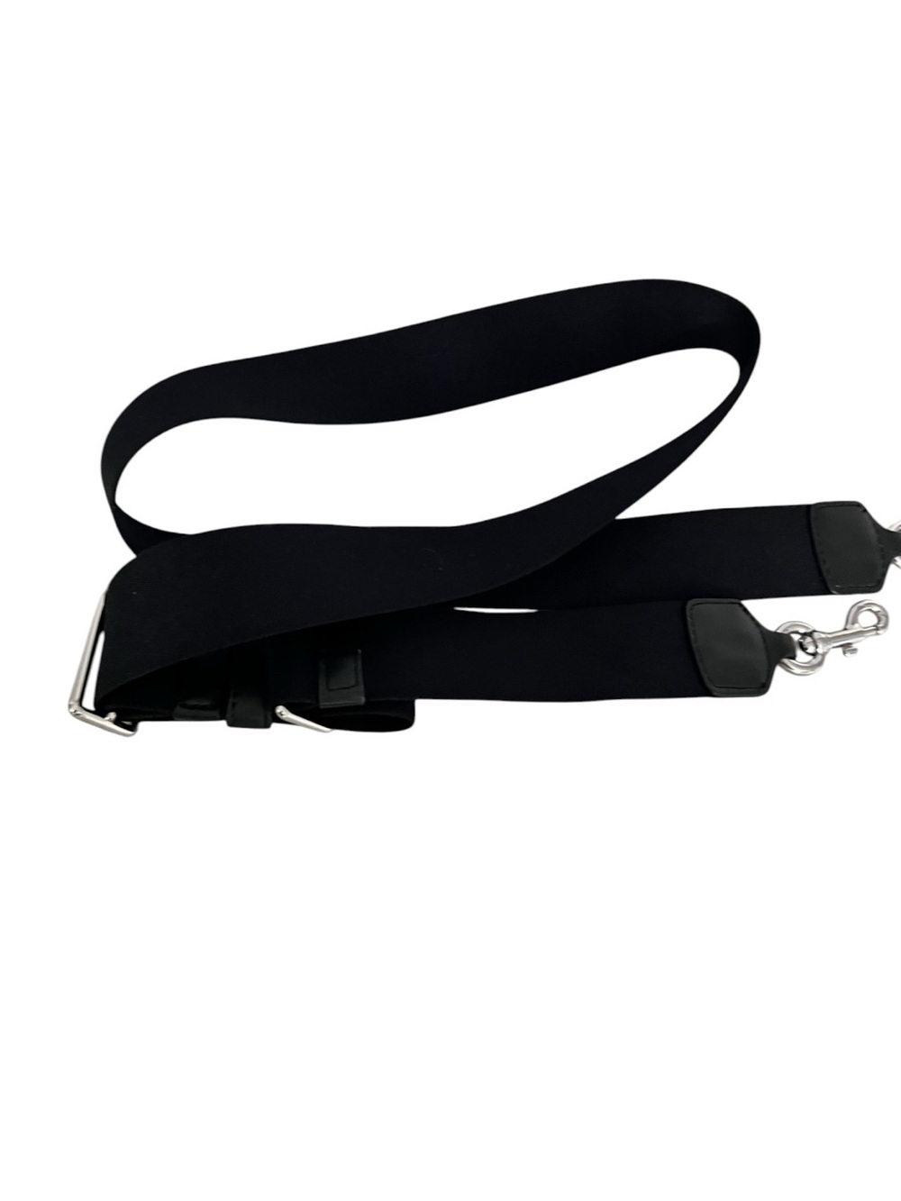 Marc Jacobs Black Adjustable Crossbody Strap with Silver Hardware - Picture 3 of 6